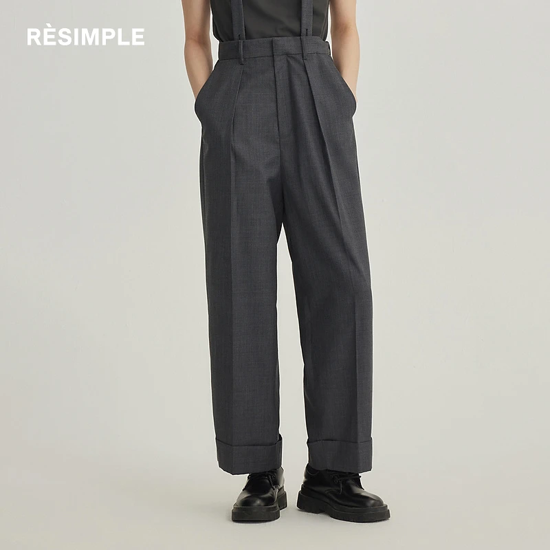 RESIMPLE简单点『商场同款』极简生活女装-梭织长裤-0412