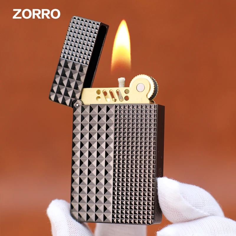 ZORRO佐罗【巴黎钉黑】朗声799一体防风煤油打火机