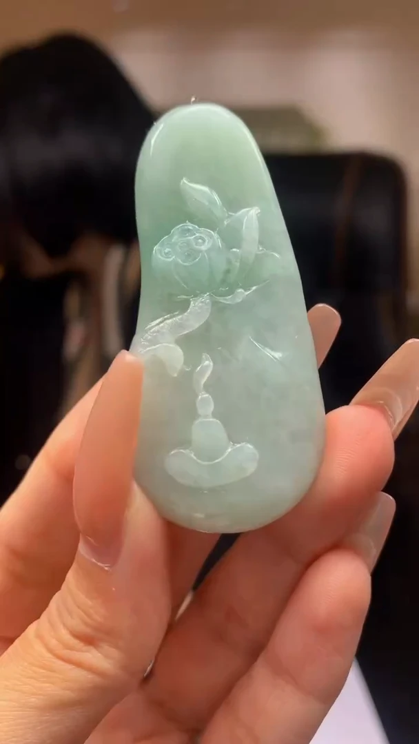 【闪购商品】定制翡翠未镶嵌4919kx-毛货51佛 花