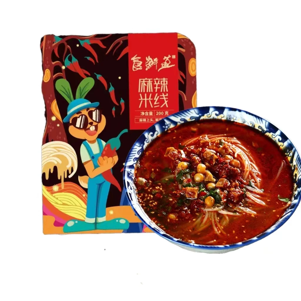 食鲜道陕西麻辣米线酸辣口味方便速食酸菜豆干米粉