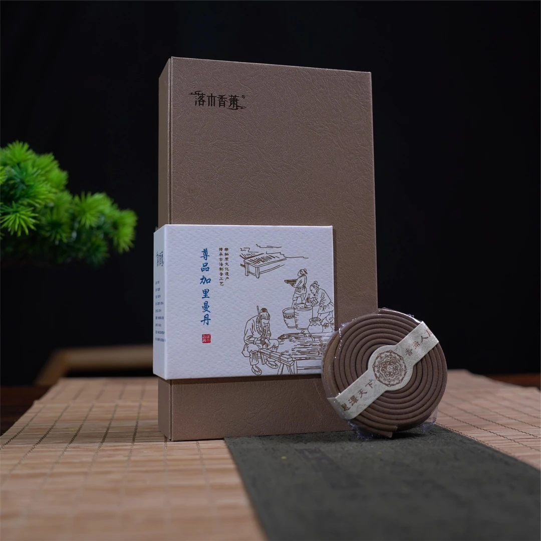 尊品加里曼丹盘香2小时盘40片礼盒精装 高货沉香檀香合香系列香薰