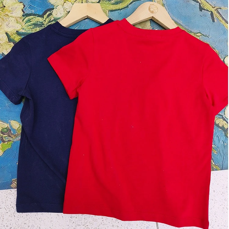 宝丫轻奢  儿童个性休闲百搭印花短袖T恤B7846