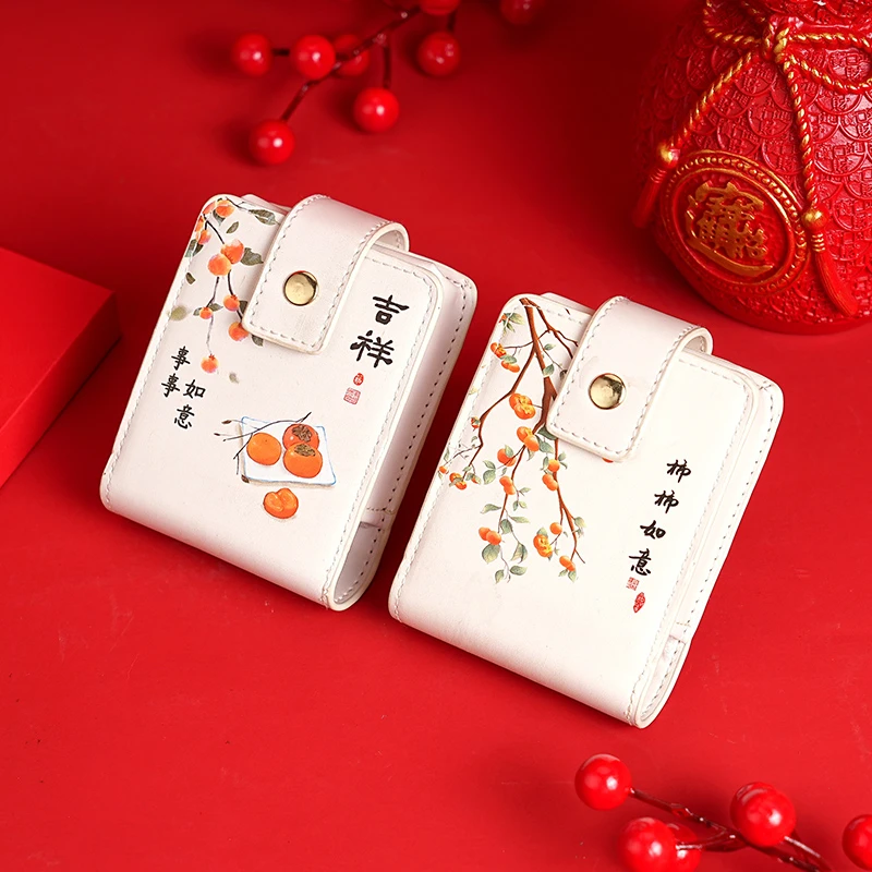 新款时尚便携随身化妆包女士创意带镜子补妆口红包迷你收纳包