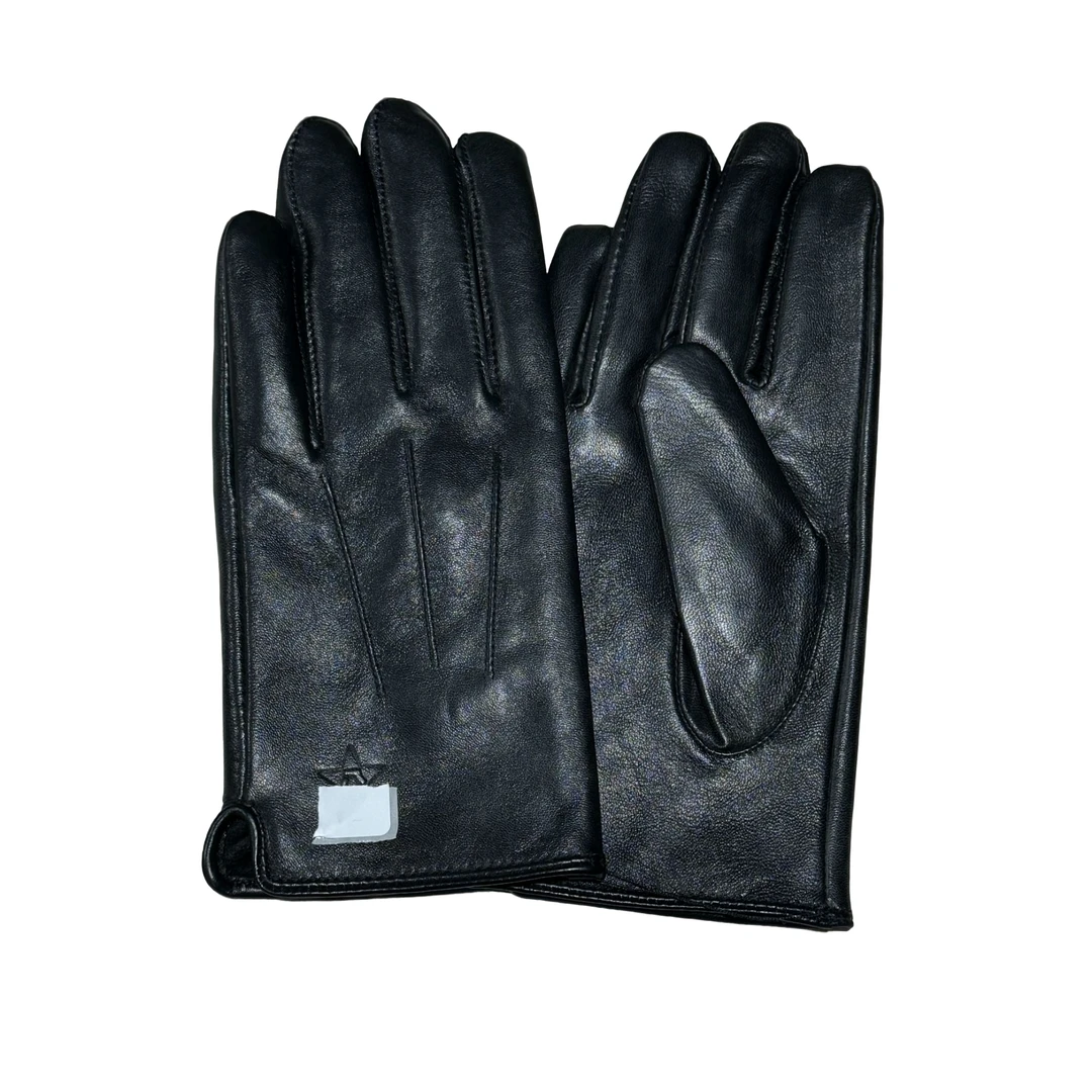 皮手套加绒加厚冬款保暖