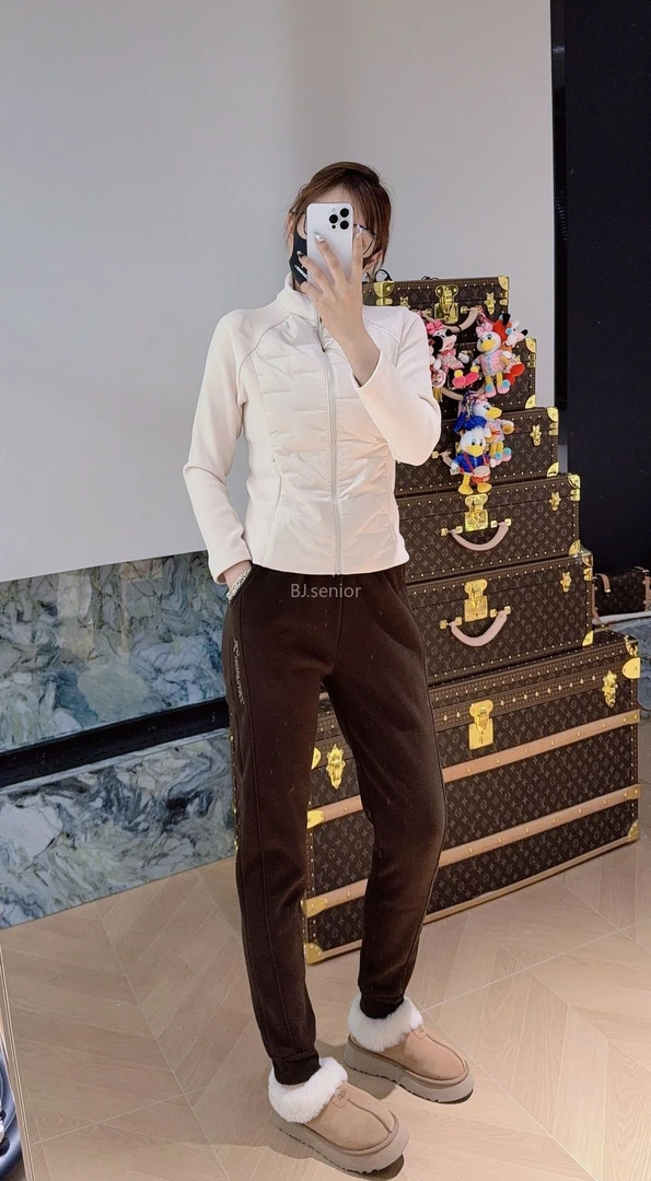 BJ.senior 加厚K字母澳绒防风裤906-005