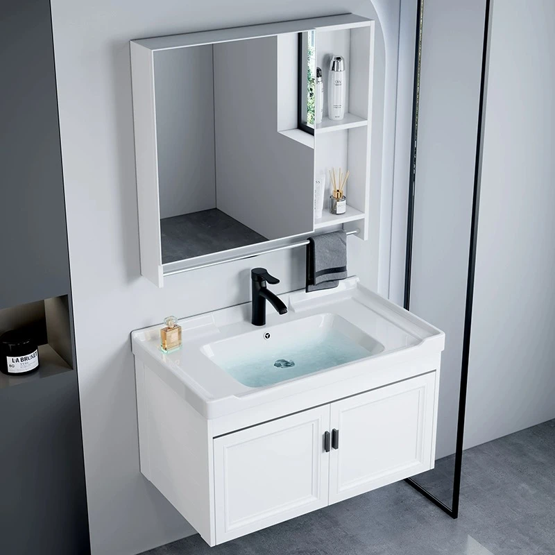 浴室柜陶瓷一体盆卫生间耐用陶瓷洗手盆柜组合浴室洗手盆一体防水