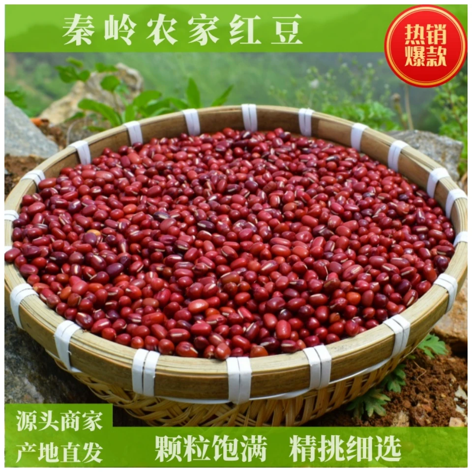 秦岭农家红小豆高山种植熬粥易出沙红豆粽子五谷杂粮粗粮小包装