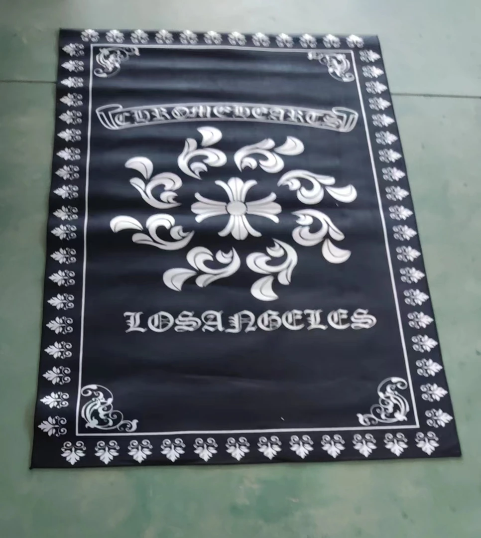 【5312号】防滑水晶金钻绒印花吸水卧室床边地毯简约卡通入户门地垫