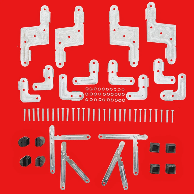 加厚1.5mm晾衣架配件镀锌铁X型置地晒衣架折叠片25方管加固五金件