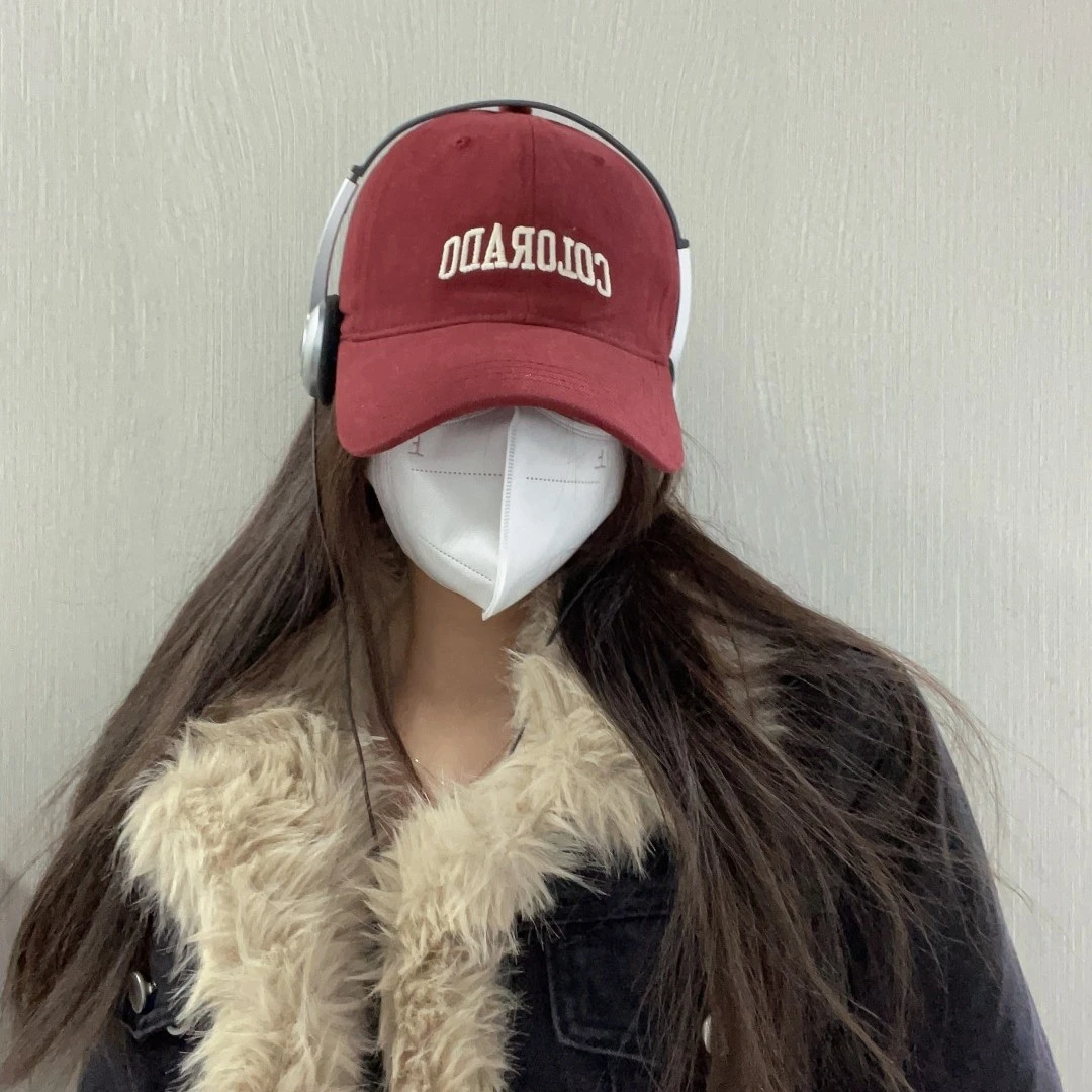 帽子女秋冬季网红情侣街头潮牌字母刺绣棒球帽韩版水洗棉鸭舌帽男