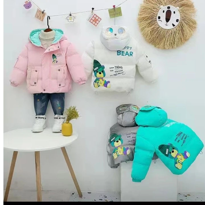 儿童国标羽绒服时尚连帽轻薄保暖卡通