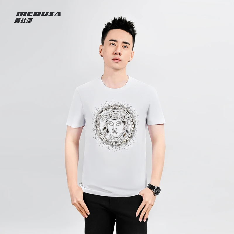 美杜莎男t恤轻奢时尚休闲百搭夏季半袖圆领短袖高考毕业季24109