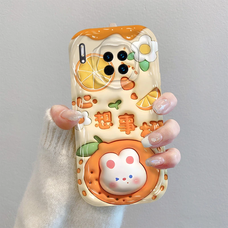 适用于心想事橙华为Mate30手机壳Mate30Pro简约情侣软网红个性耐
