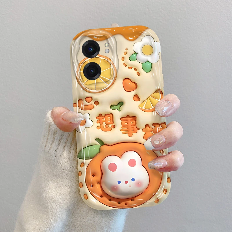 适用于心想事橙真我V23手机壳可爱动漫新款硅胶女趣味保护套全包