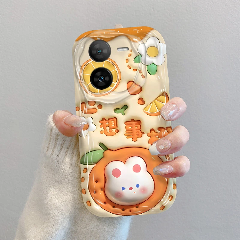 适用于心想事橙IQOOZ8X手机壳可爱超薄新款外壳潮闺蜜保护套网红