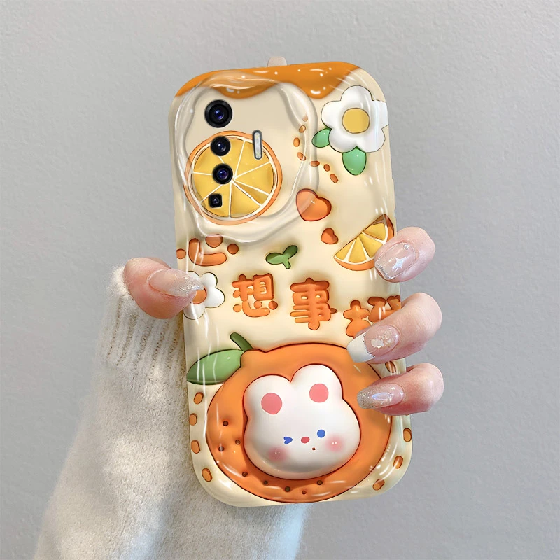 适用于心想事橙VIVOX50手机壳V2001A可爱学生创意外壳新软情侣高