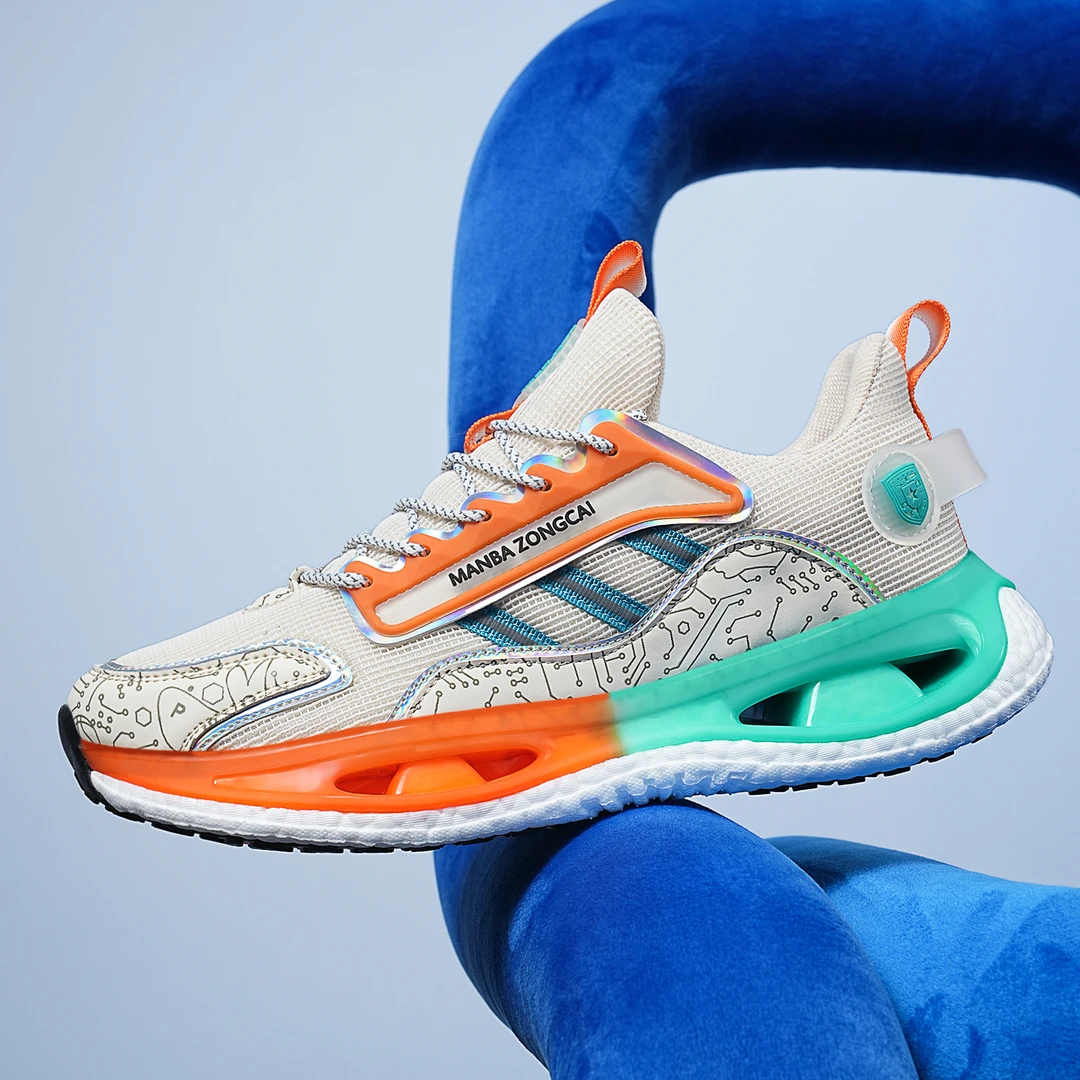 夏季轻便休闲男鞋透气减震跑鞋百搭时尚运动跑步网面情侣鞋3333