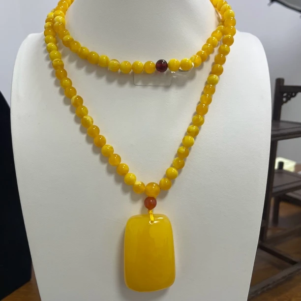 W056 无事牌珠珠链