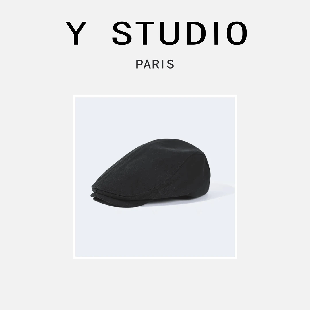 Y.STUDIO大妮棉麻定制贝雷帽复古英伦帽前进帽