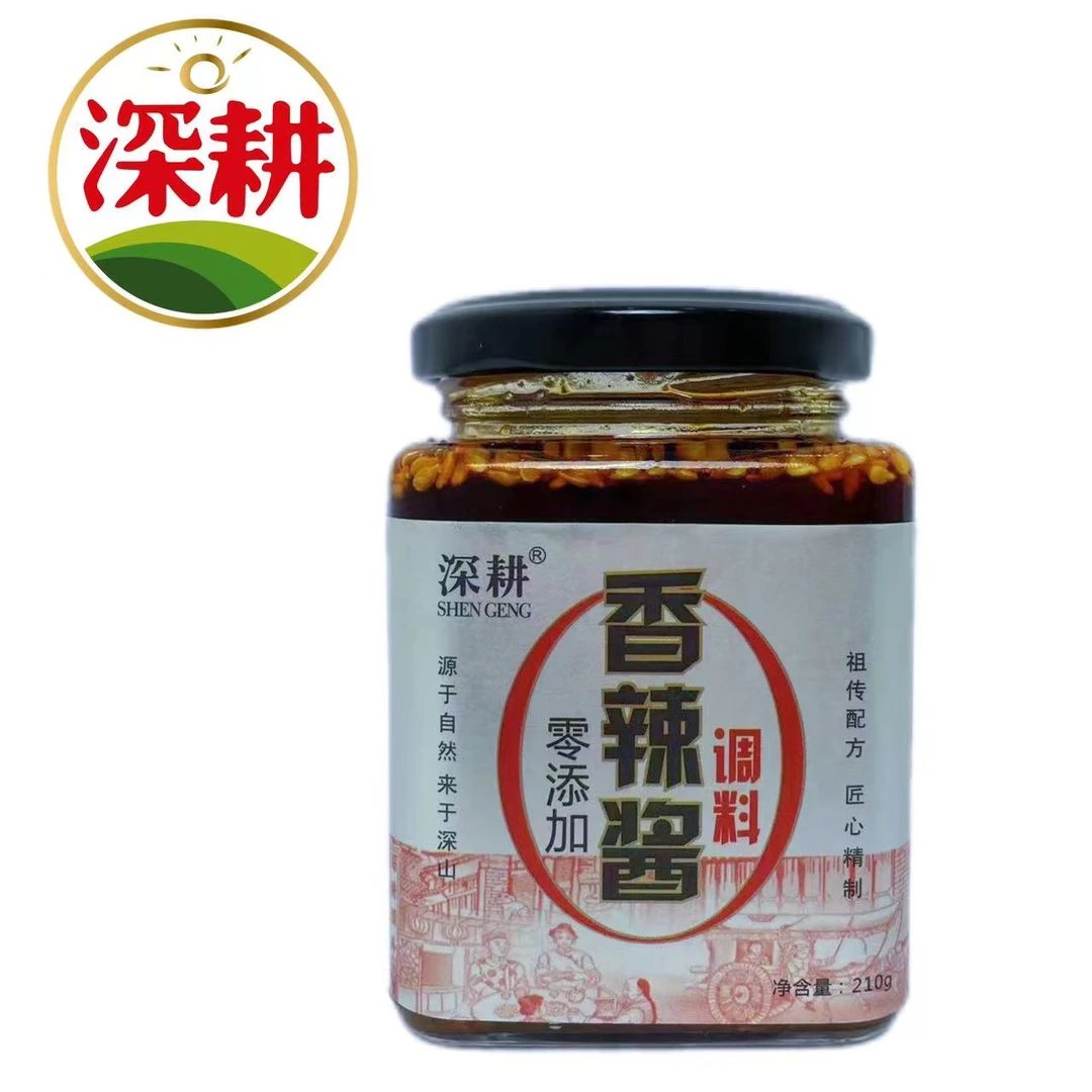 深耕方瓶香辣酱210g调味烹饪炒菜