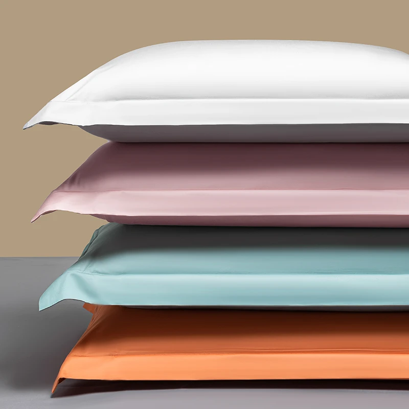 A类轻奢高端枕套48cmx74cm一对装酒店高级感枕头套罩纯棉100全棉