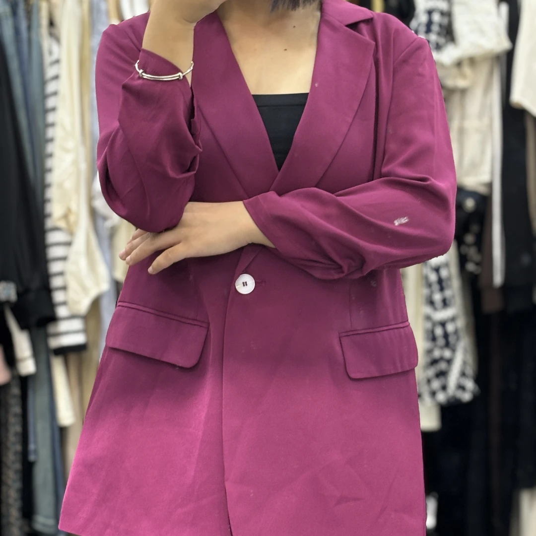 672宽松显瘦文艺西装外套