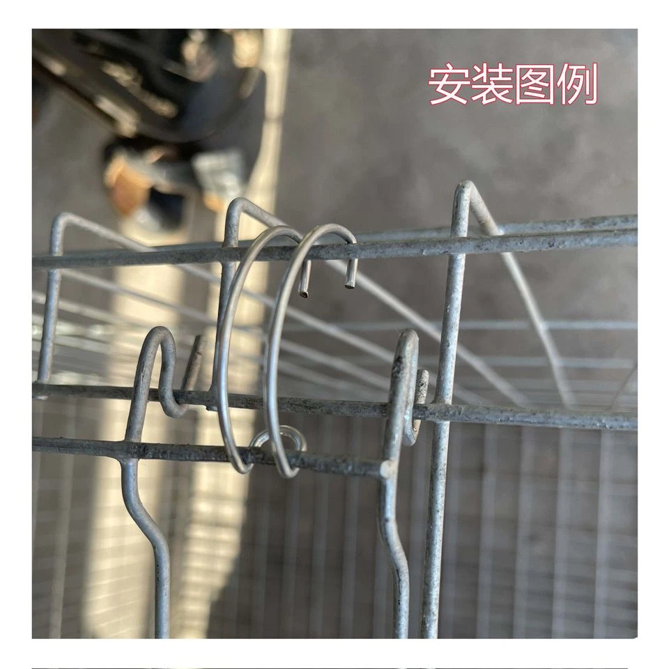 鸡笼笼门挂钩破肉鸡笼养殖设备用品双丝笼门勾