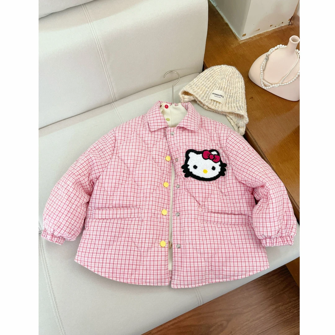 秋季卡通女中大童时尚休闲棉服洋气夹棉外套棉服C1C3238