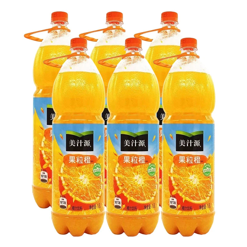 美汁源果粒橙1.8Lx6瓶整箱大瓶装橙汁饮料佳节送礼聚饮品