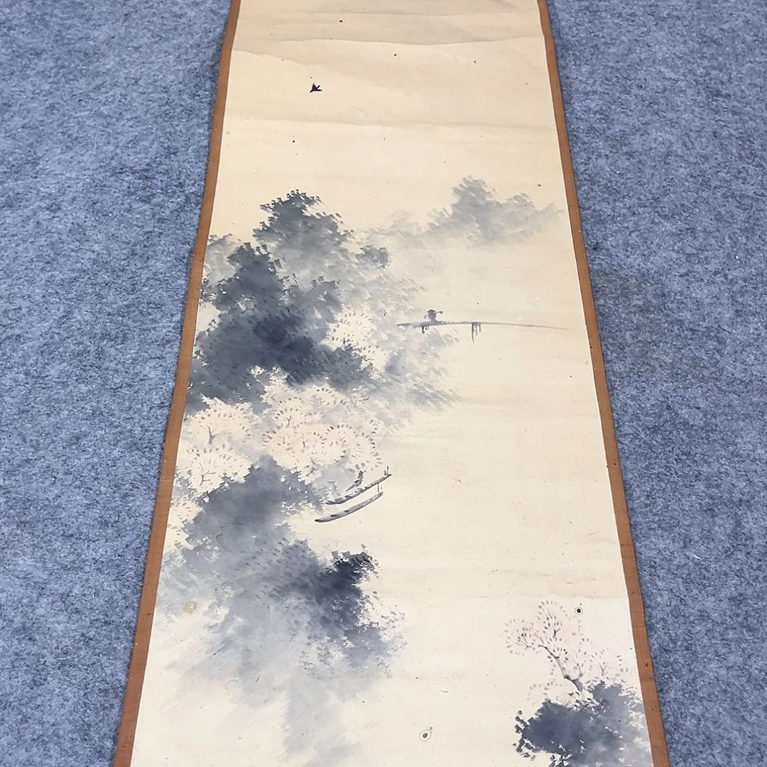 书法听*楼手绘无轴头作品