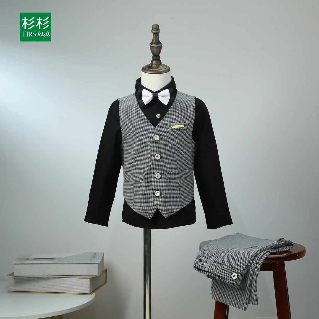 儿童套装礼服春秋男童小西装男孩花童儿童套装礼服春秋男童小西装