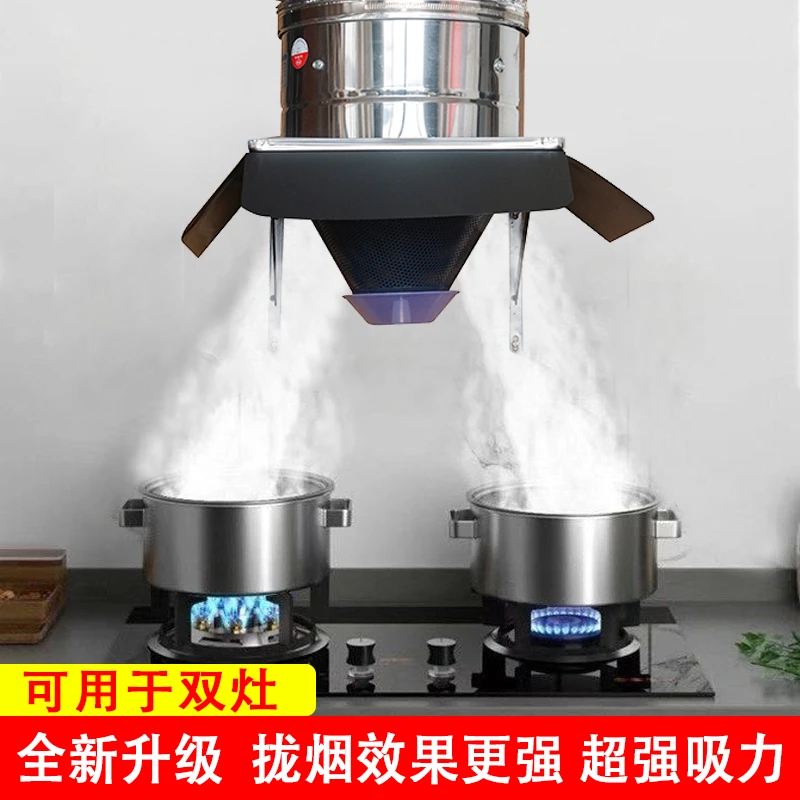 厨房排风扇换气扇抽油烟机简易出租房家用排气扇强力抽风机不锈钢