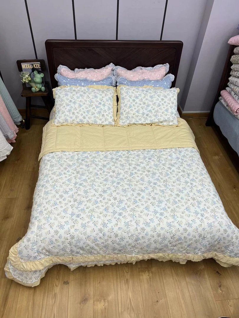 【单人】云朵薄春秋被单人被3.5斤150*200 可机洗韩式夏被夹棉