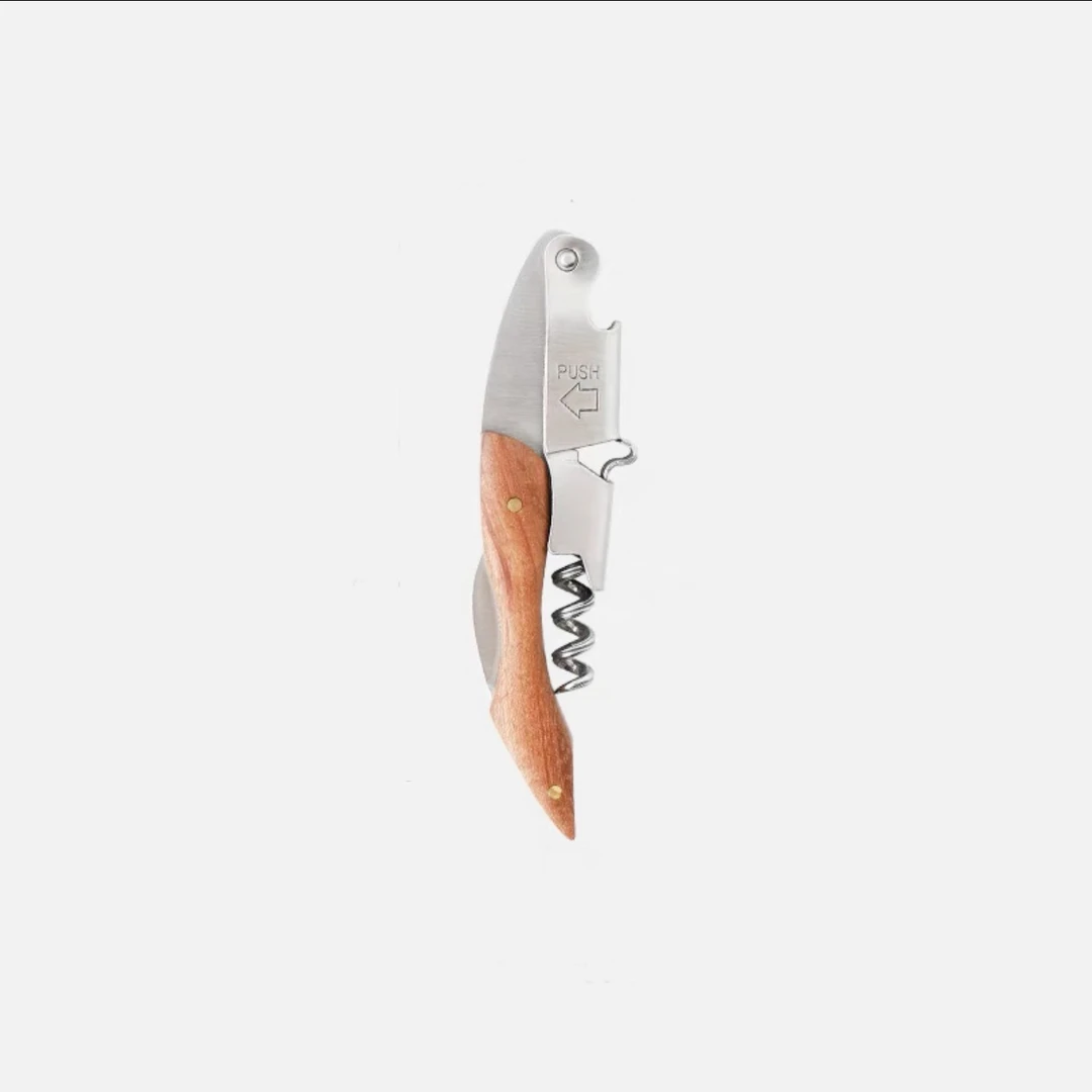 花梨木刻字海马刀红酒开瓶器多功能启瓶器海马刀折叠单只