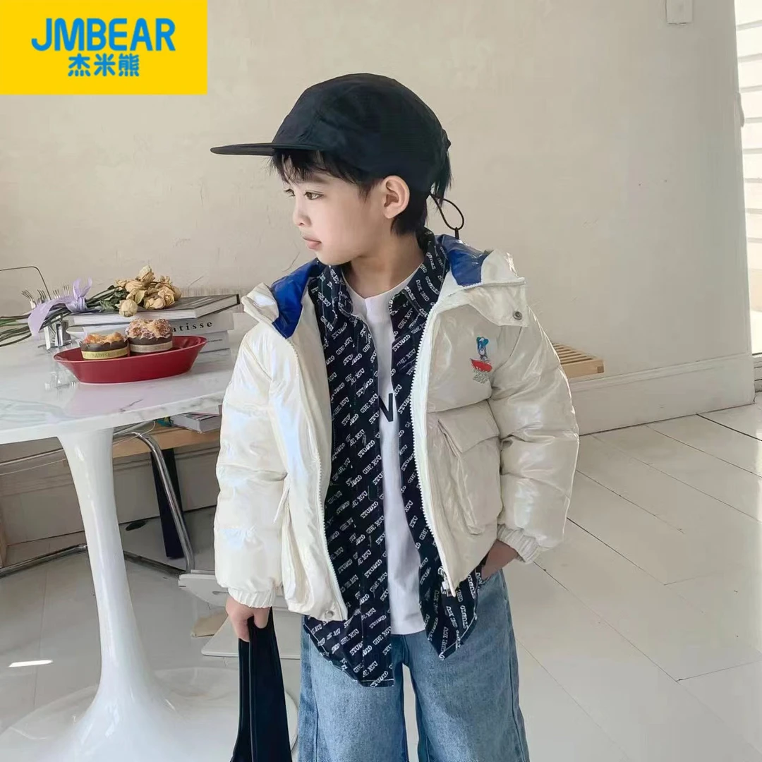 JMBEAR/杰米熊儿童免洗羽绒服男女连帽秋冬婴儿时尚羽绒服外套
