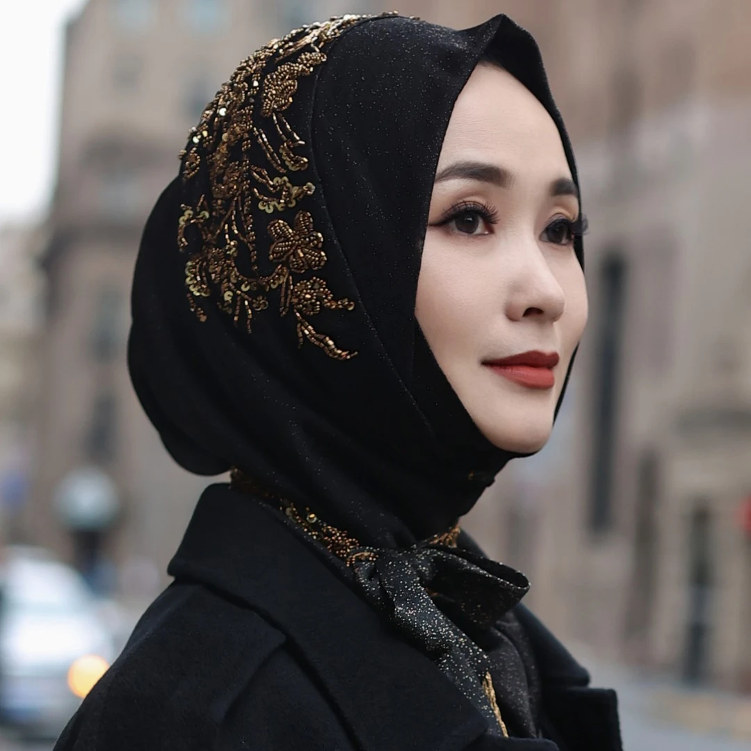 嘉米拉轻奢定制款交叉套头围巾JML950B