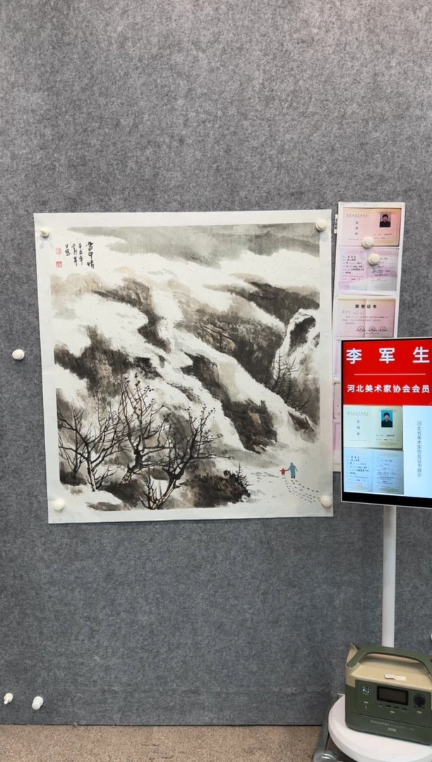 【闪购商品】绘画pmw省美协李军生国画作品11