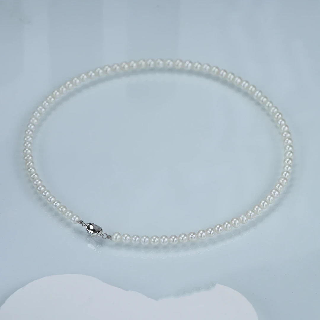 极光白6mm百搭妈妈项链轻奢时尚