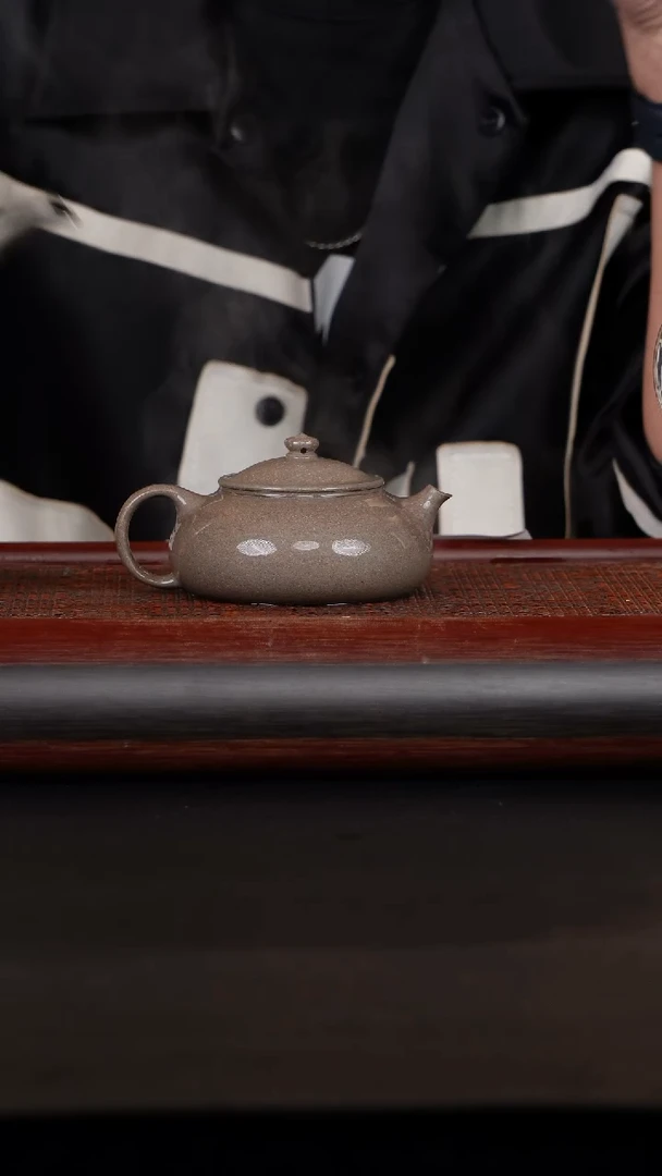 【闪购商品】紫砂茶壶30蟹壳青寒江160