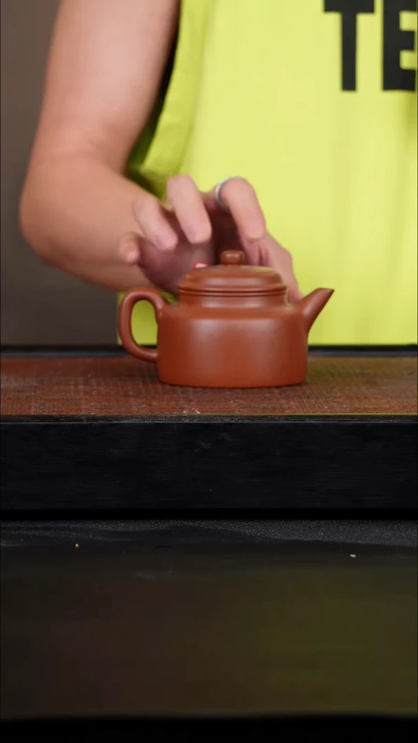 【闪购商品】紫砂茶壶76全手底槽清德钟
