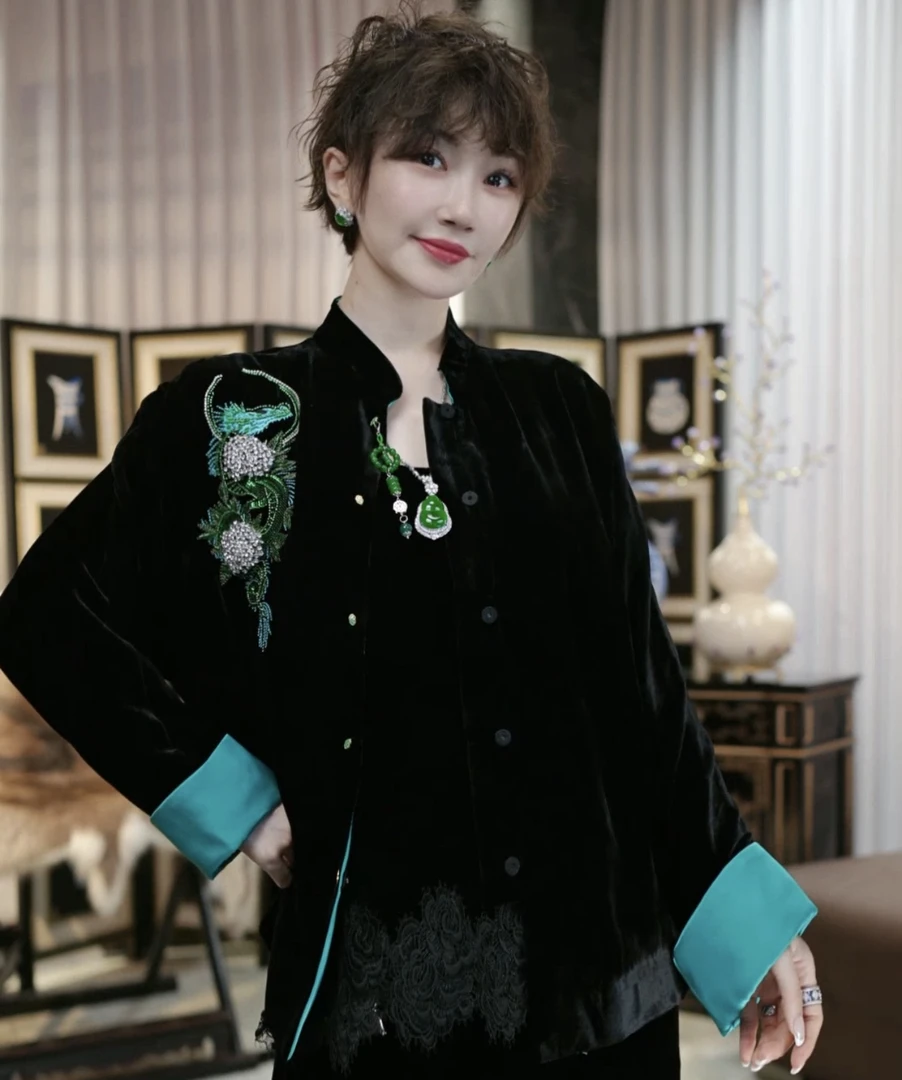 Betty Bairn【小青龙】高端定制桑蚕丝短绒外套24B-BW6070