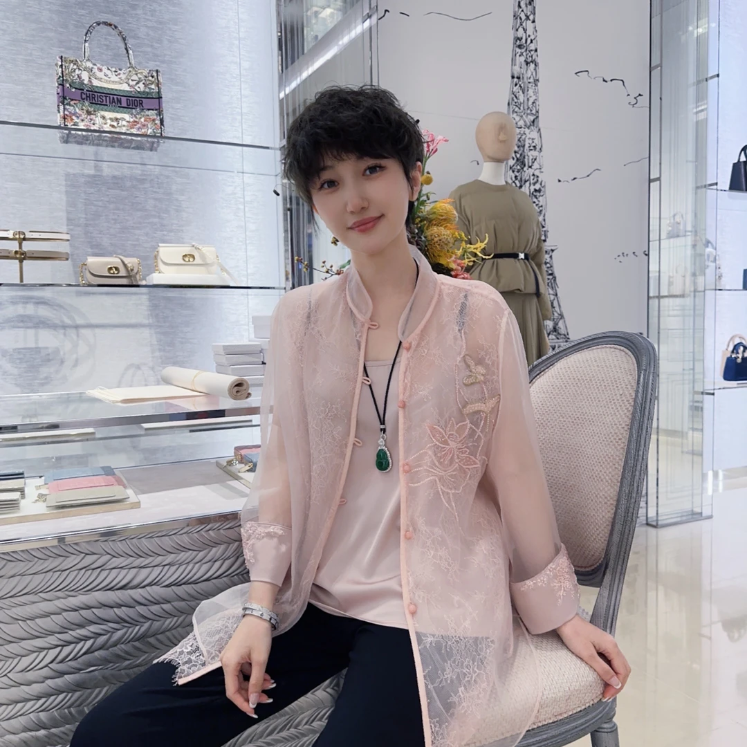 Betty Bairn【花蕊】新中式国风刺绣上衣24B- BW2057