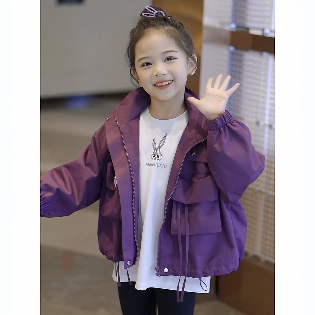 童装女童秋装上衣外套2023新款洋气3-12岁女宝宝韩版儿童春秋款潮