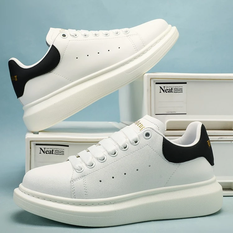 BINGSHENG宾圣情侣夏季新款透气厚底小白鞋休闲鞋舒适时尚百搭