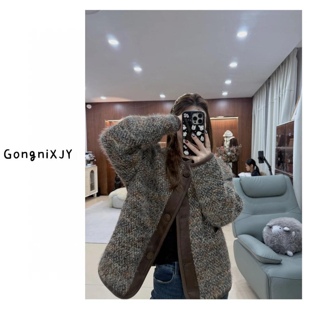 【LINA·GXY】华尔兹 复古静奢重工撞色香风外套