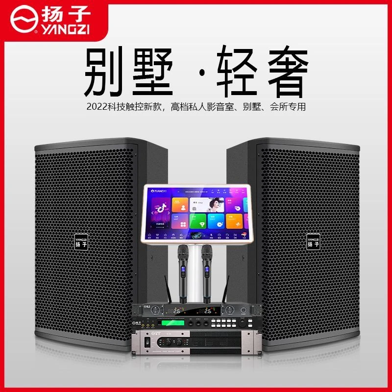 扬子家庭ktv音响套装家用大功率卡拉ok点歌机功放机会议舞蹈音箱