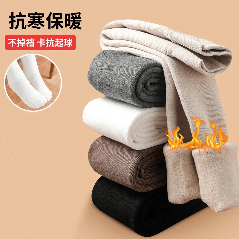 棉致2024冬新款儿童多色保暖裤中大童不掉档加绒加厚打底裤MZE078