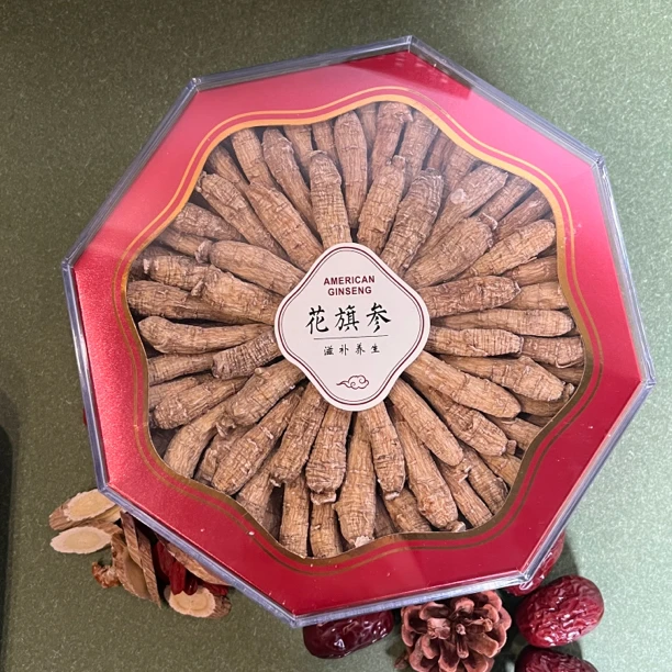 西洋参送礼盒装可配枸杞