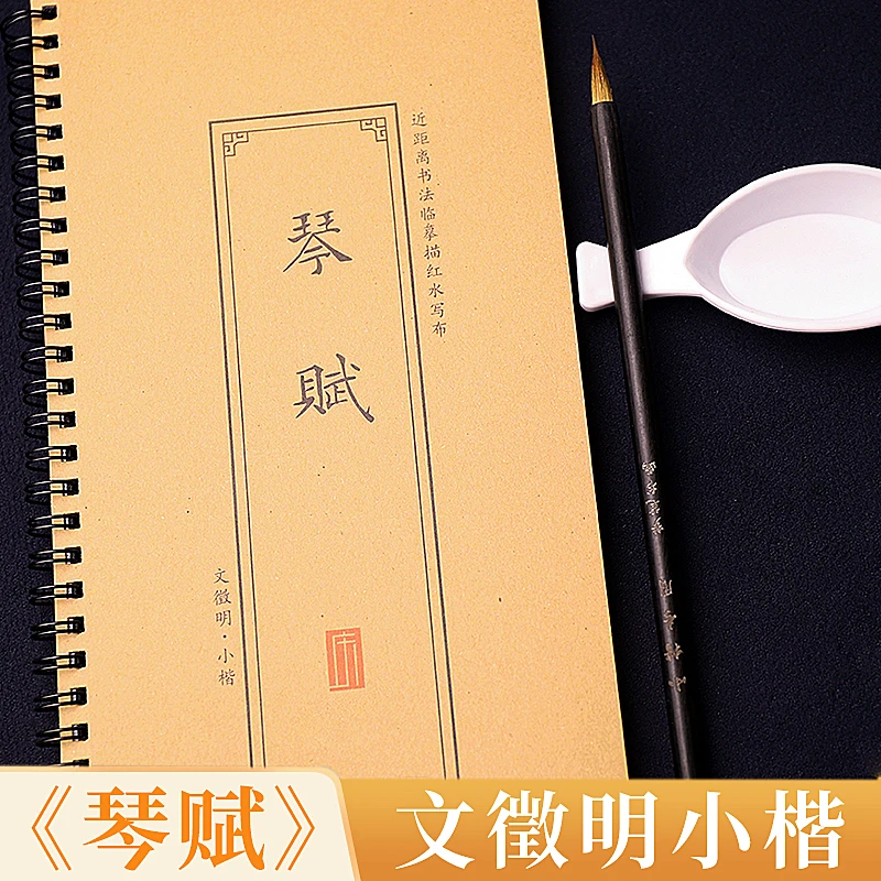 琴赋全篇水写布文征明小楷入门练字帖毛笔书法重复临摹描红水写本