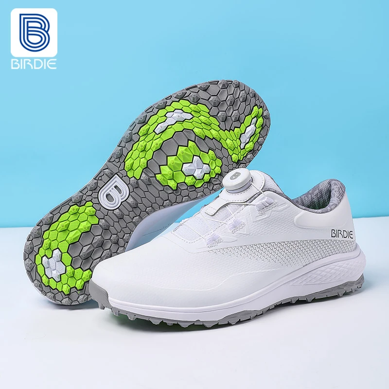 birdie泊蒂新款高尔夫球鞋男士休闲防水golf鞋子男款时尚耐磨透气